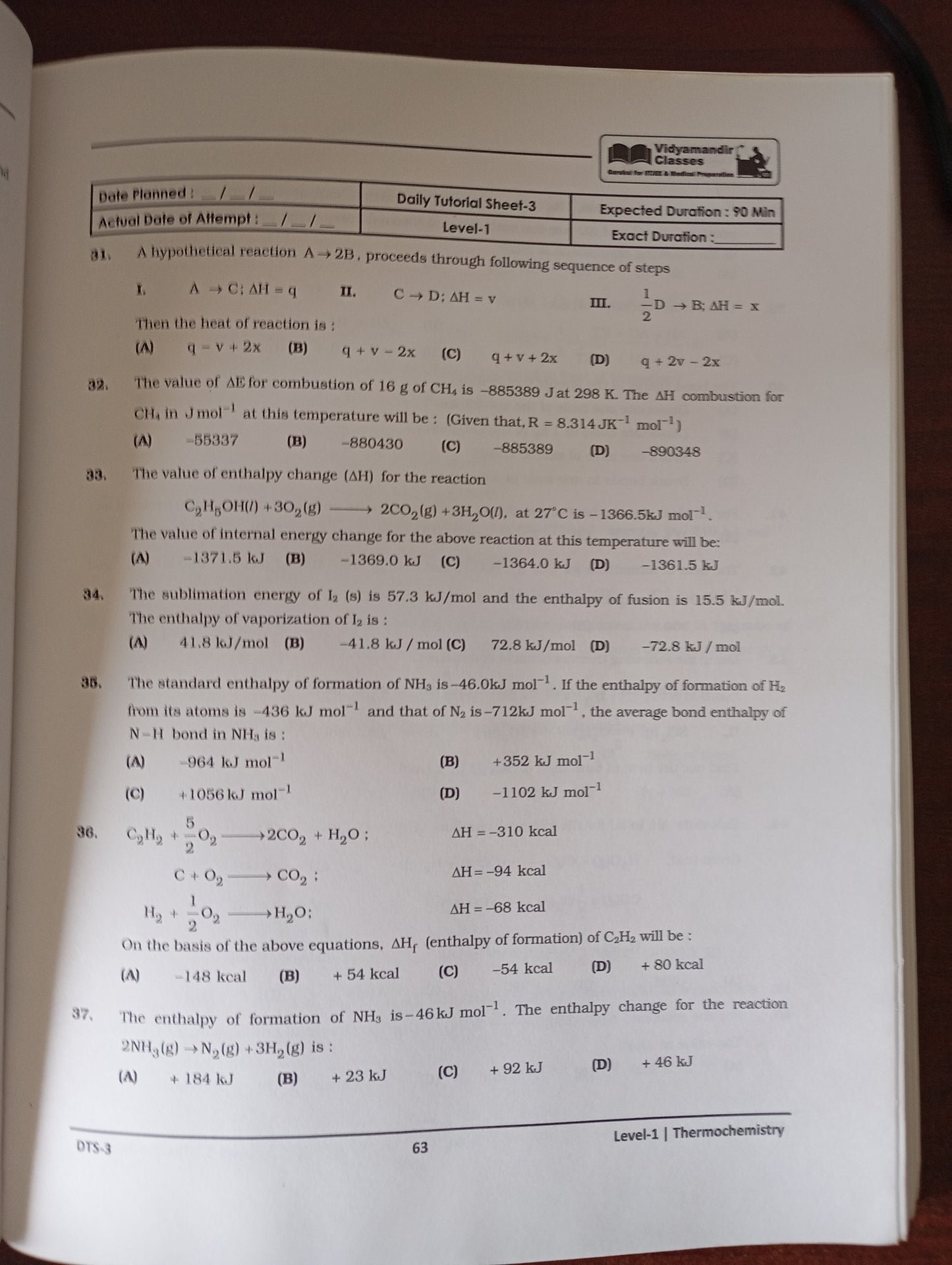 VMC CHEMISTRY WORKBOOK 2