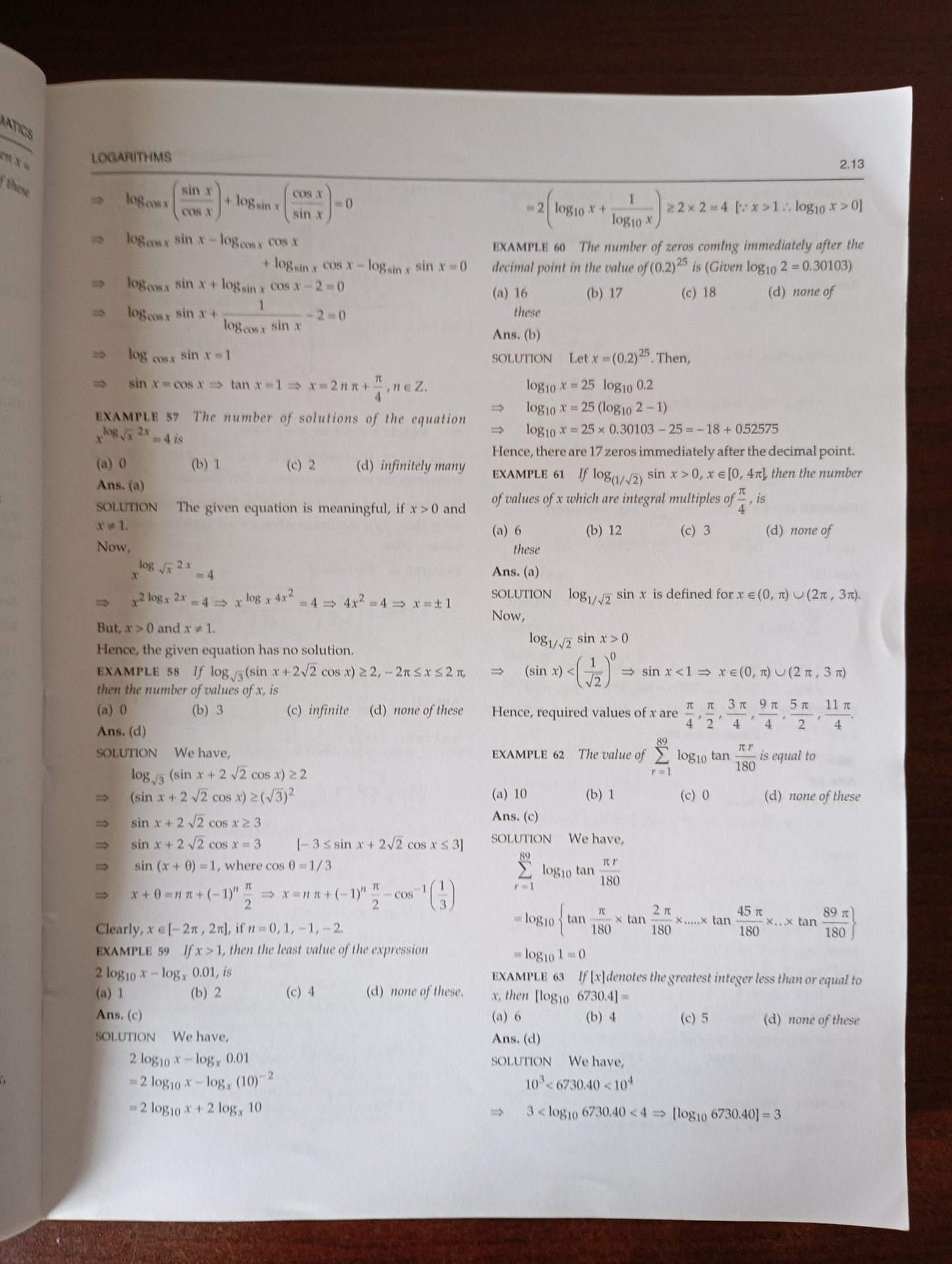 OBJECTIVE MATHEMATICS BY RD SHARMA VOL 1