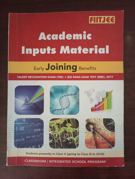 FIITJEE EARLY JOINING WORKBOOK FOR CLASS X AND NTSE