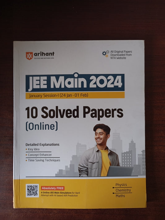 ARIHANT JEE MAIN SOLVED PAPERS 2024