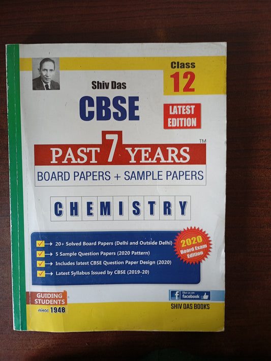 SHIVDAS CHEMISTRY PYQs FOR CLASS 12th