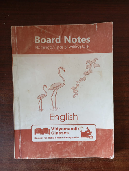 VMC ENGLISH CLASS 12 BOARD NOTES