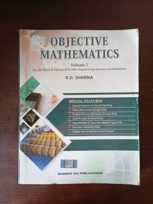 OBJECTIVE MATHEMATICS BY RD SHARMA VOL 1